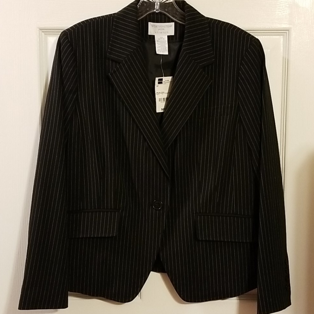 Worthington Black Dress Jacket. NWT.